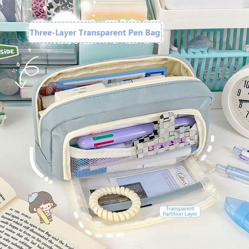 Четырехслойная сумка для ручек, пенал большой емкости, высококачественная коробка для ручек, подарок