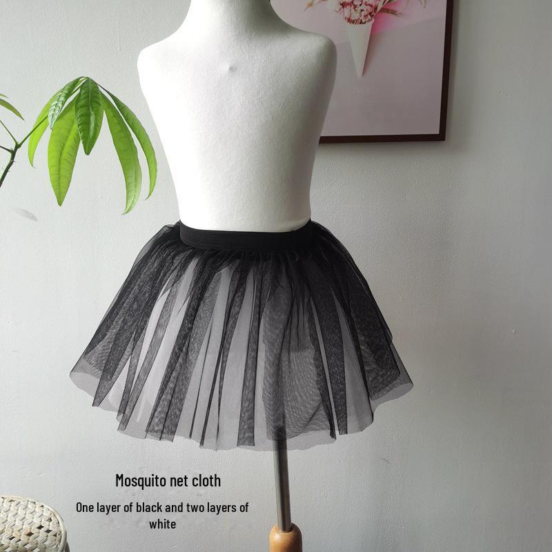 Четырехслойная мягкая белая балетная юбка-пачка для девочек для выступлений